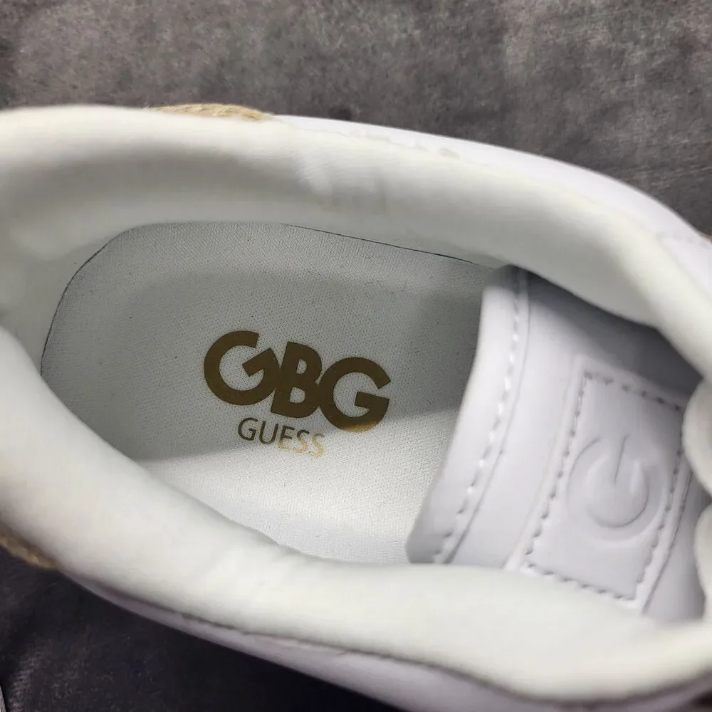 GBG Los Angeles By Guess Sz 8 White Sneakers Y2K 90s Chunky